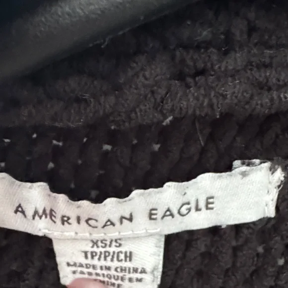 Oversized American Eagle Outfitters Classic Black Cardigan - Picture 2 of 5